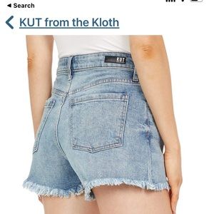 KUT from the Kloth high rise Jane short